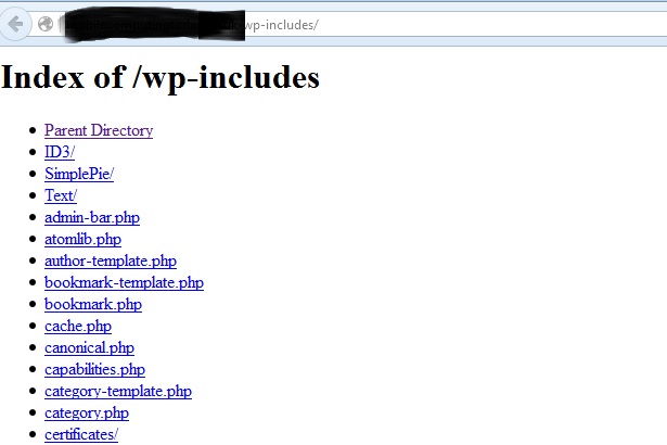 Disable Directory Listing of WordPress Blog with Plugin