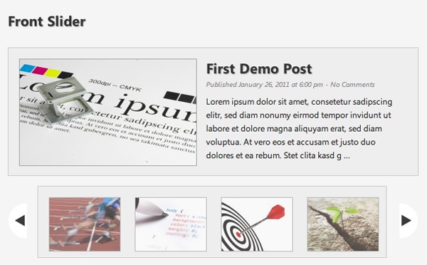 Front Slider wordpress plugin