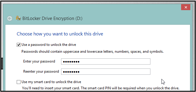 How to password protect encrypt USB Drives without any software-Step 2