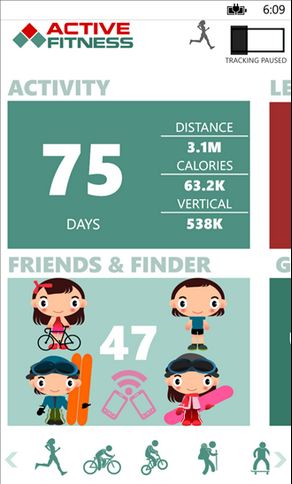 Active Fitness App for WP Devices
