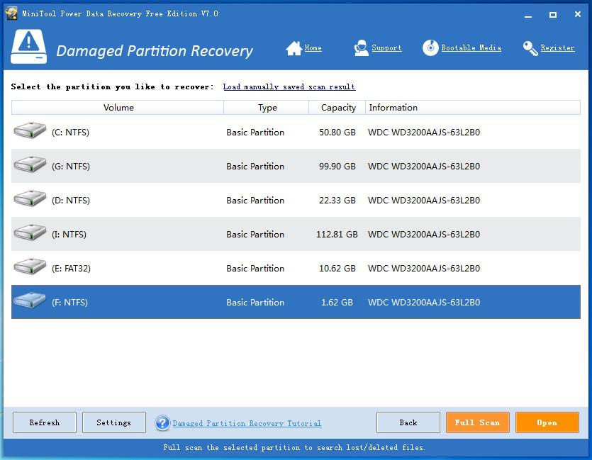 Damaged Partition Recovery