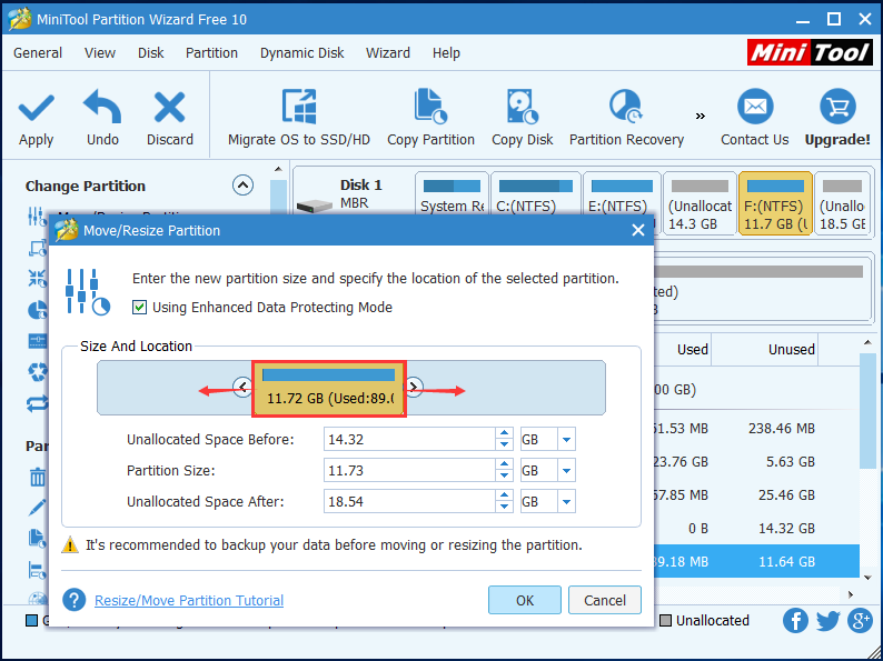 combine-unallocated-space