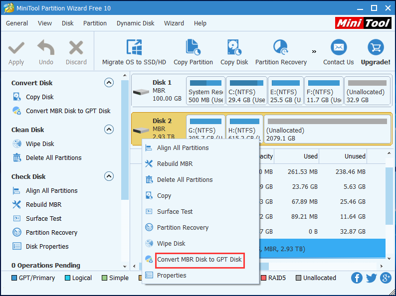 Free Merge Unallocated Space Without Losing Data In Windows 10 | MCT