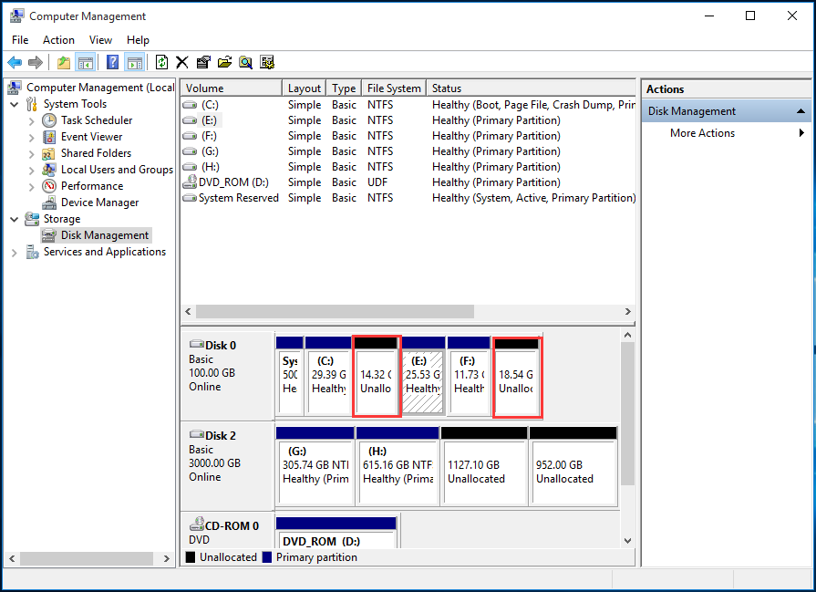 two-separate-unallocated-spaces